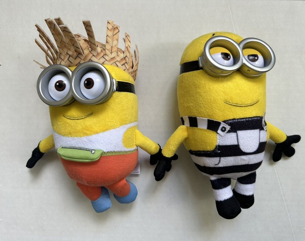 TY Despicable Me 3 Minions- Set -Dave and Tom Plush Dolls